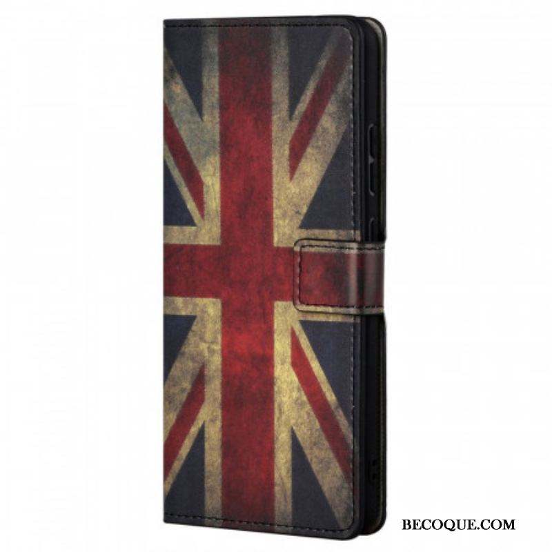 Housse Xiaomi Note 11 / 11s Drapeau Angleterre à Lanière