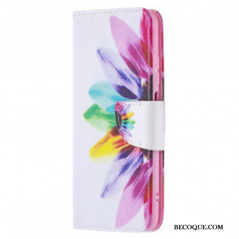 Housse Xiaomi Redmi Note 10/10S/Poco M5s Fleur Aquarelle