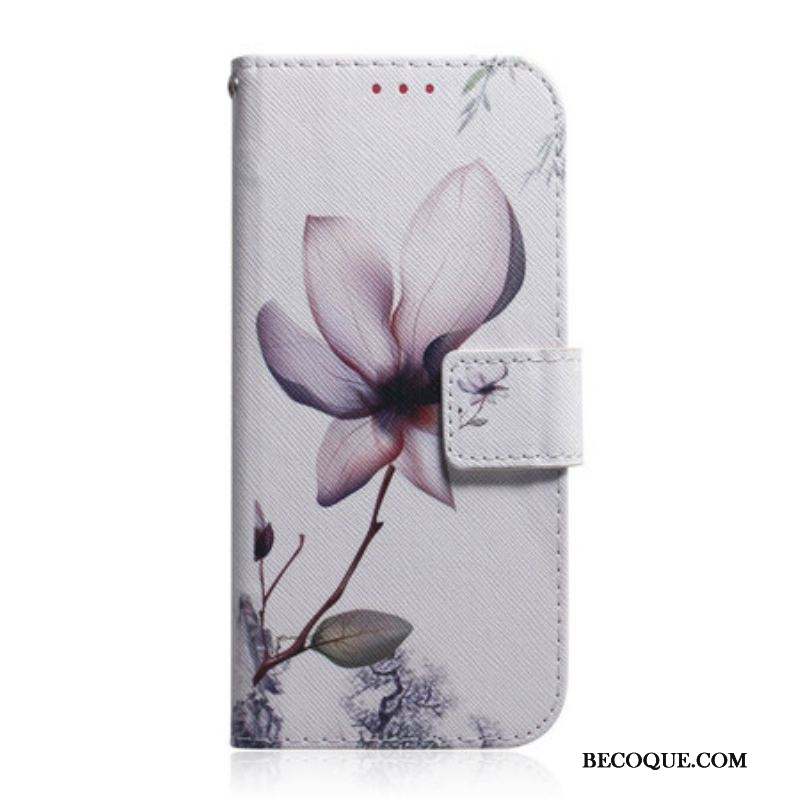 Housse Xiaomi Redmi Note 10 5G / Poco M3 Pro 5G Fleur Vieux Rose