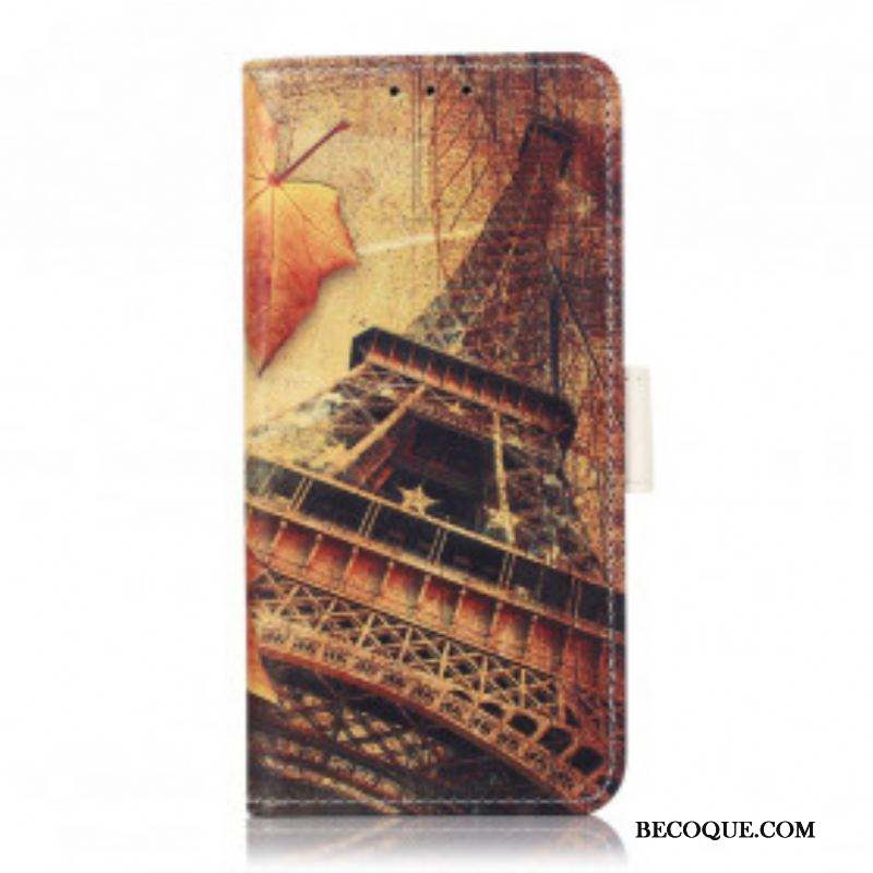 Housse Xiaomi Redmi Note 10 5G / Poco M3 Pro 5G Tour Eiffel En Automne