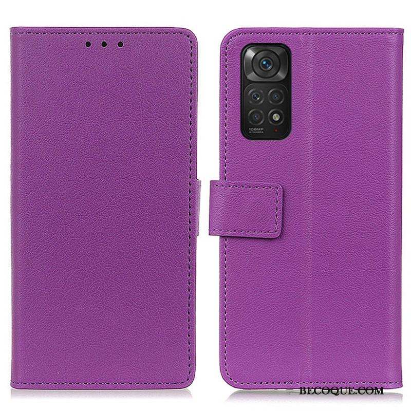 Housse Xiaomi Redmi Note 11 / 11s Simili Cuir Litchi Premium