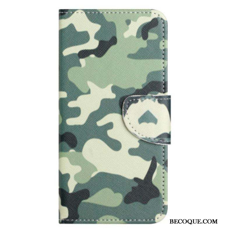 Housse Xiaomi Redmi Note 12/Poco X5 5G Camouflage à Lanière