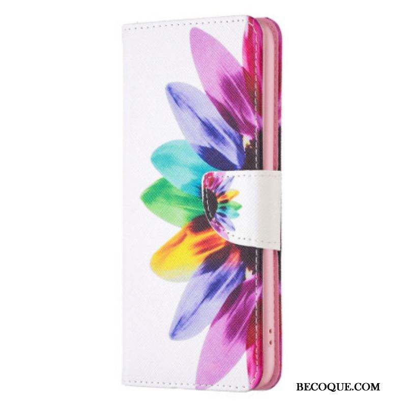 Housse Xiaomi Redmi Note 12/Poco X5 5G Fleur Aquarelle