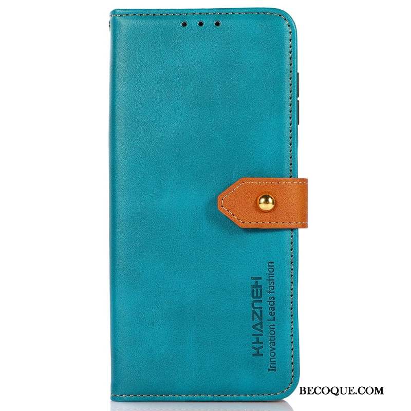 Housse Xiaomi Redmi Note 13 Pro 4G / Poco M6 Pro 4G Fermoir Doré KHAZNEH