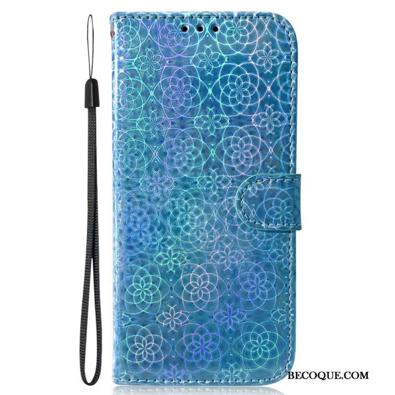 Housse Xiaomi Redmi Note 13 Pro Plus 5G Style Disco à Lanière
