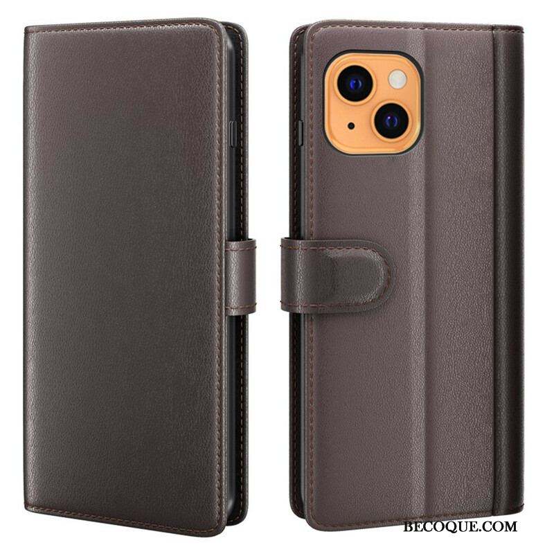 Housse iPhone 13 Mini Cuir Véritable