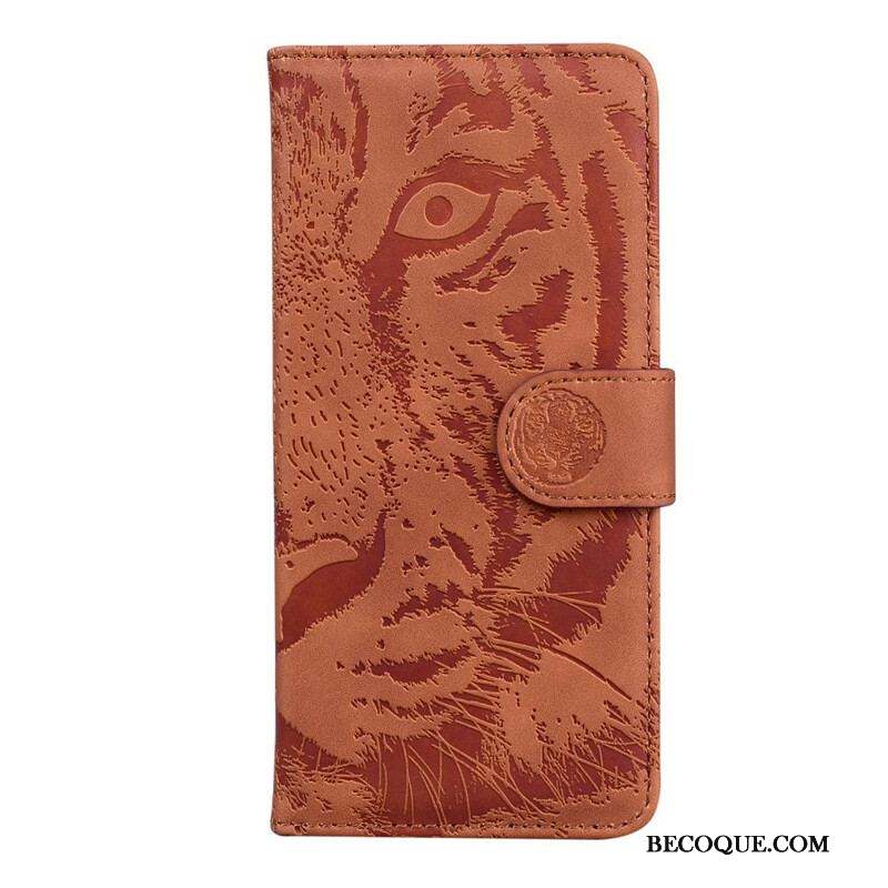 Housse iPhone 13 Mini Empreinte Face de Tigre