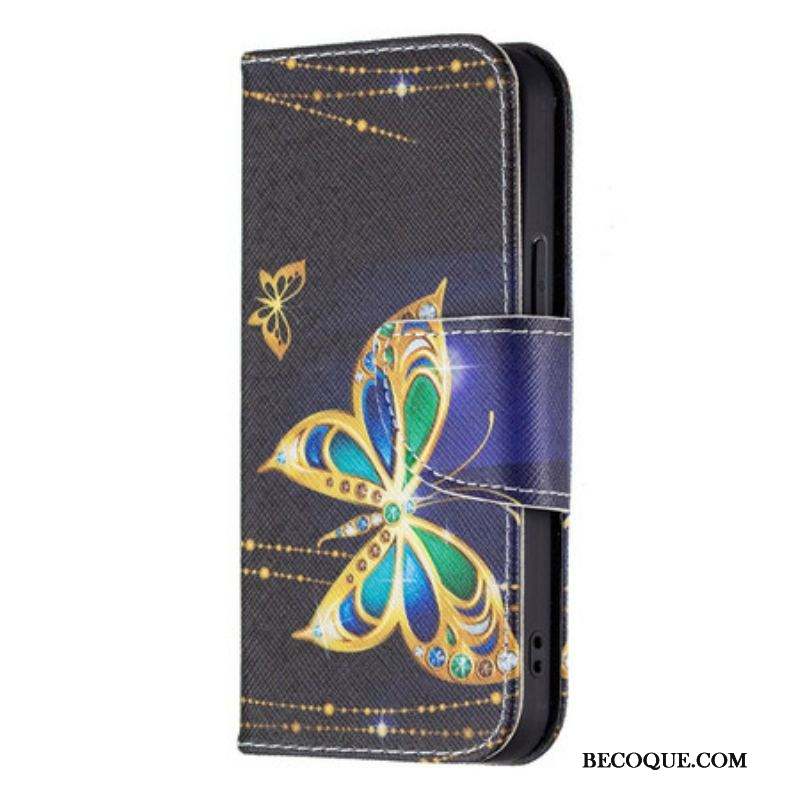 Housse iPhone 13 Mini Papillon Magique