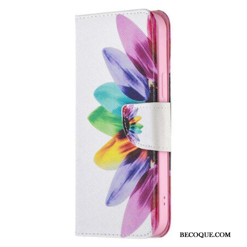 Housse iPhone 13 Pro Max Fleur Aquarelle