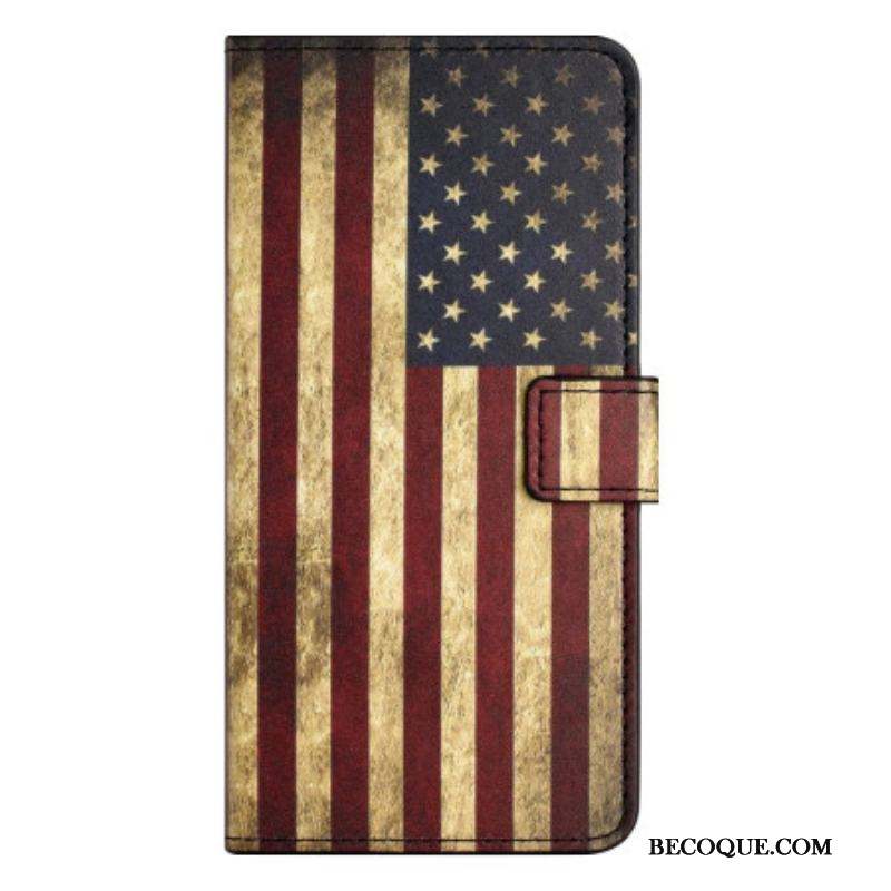 Housse iPhone 15 Drapeau USA Vintage