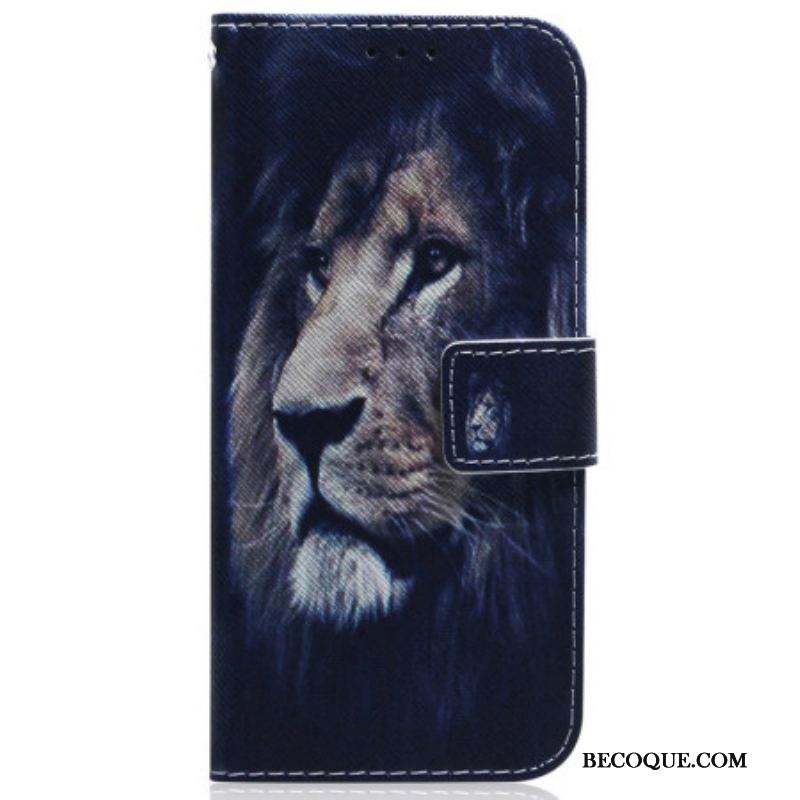 Housse iPhone 15 Dreaming Lion