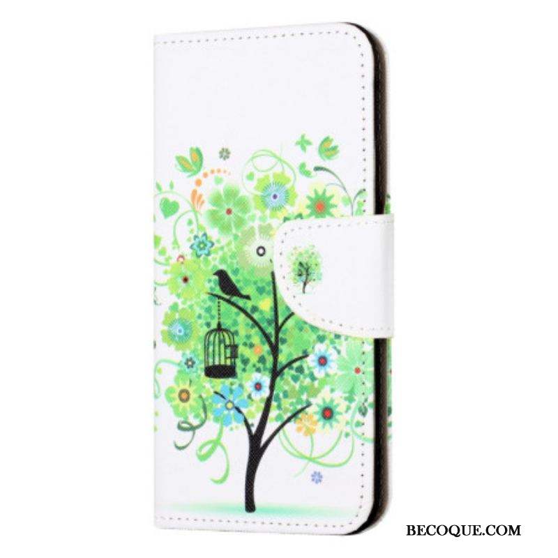 Housse iPhone 15 Plus Arbre au Feuillage Vert