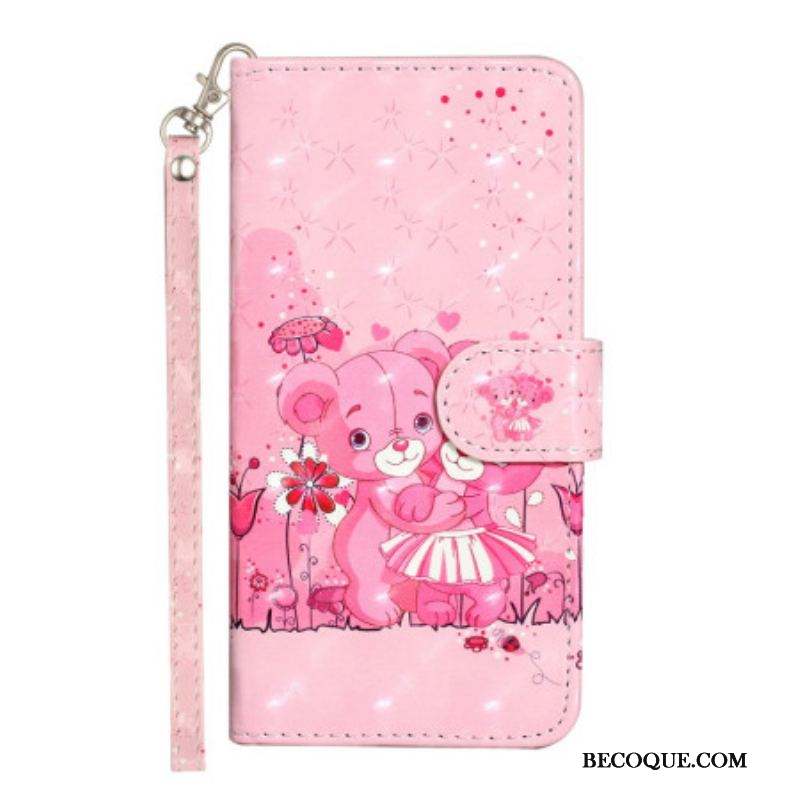 Housse iPhone 15 Plus Oursons 3D à Lanière