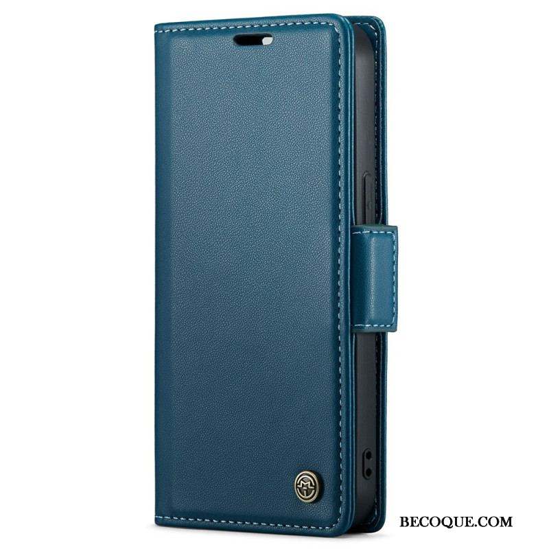 Housse iPhone 15 Plus Style Cuir CASEME