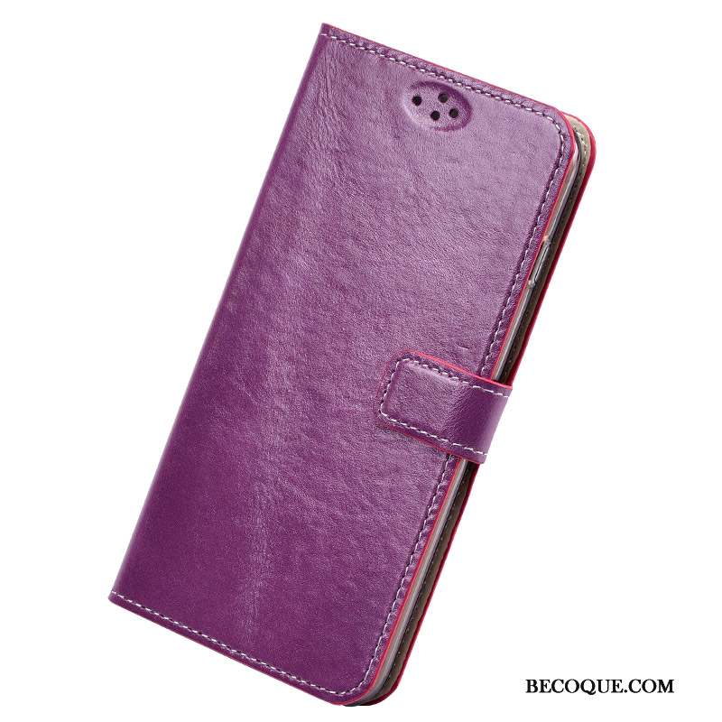 Htc 10 Protection Cuir Véritable Violet Coque De Téléphone Clamshell Silicone