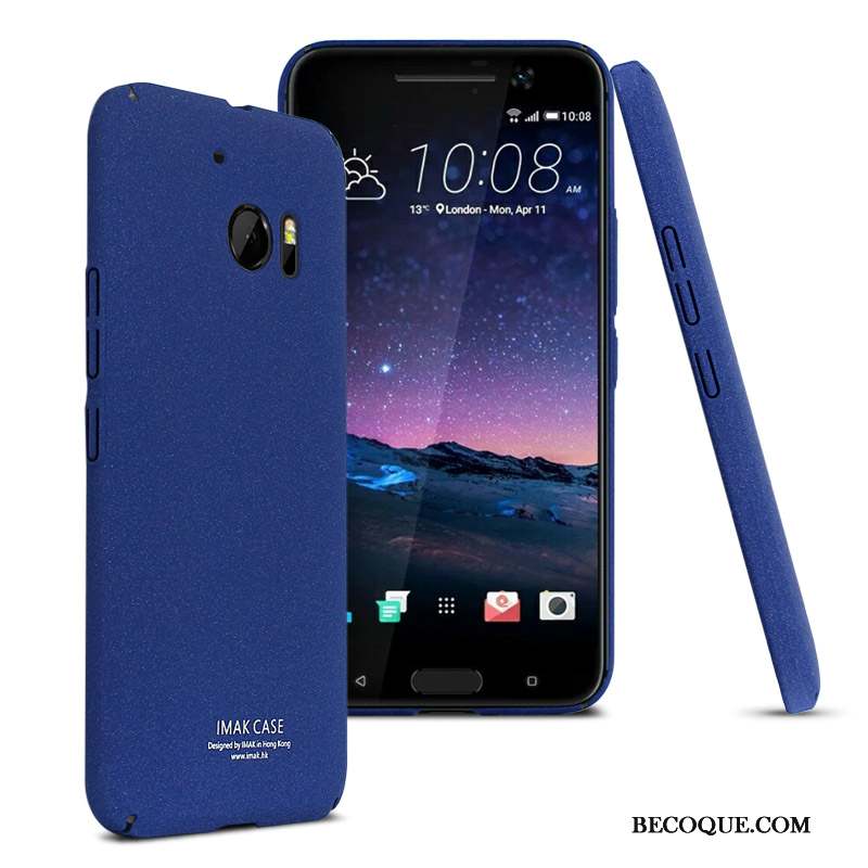 Htc 10 Téléphone Portable Bleu Protection Coque De Téléphone Délavé En Daim Incassable