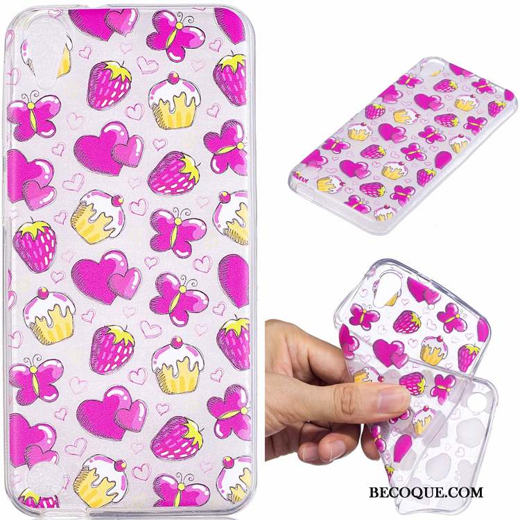 Htc Desire 530 Coque De Téléphone Protection Dessin Animé Téléphone Portable Rose Étui