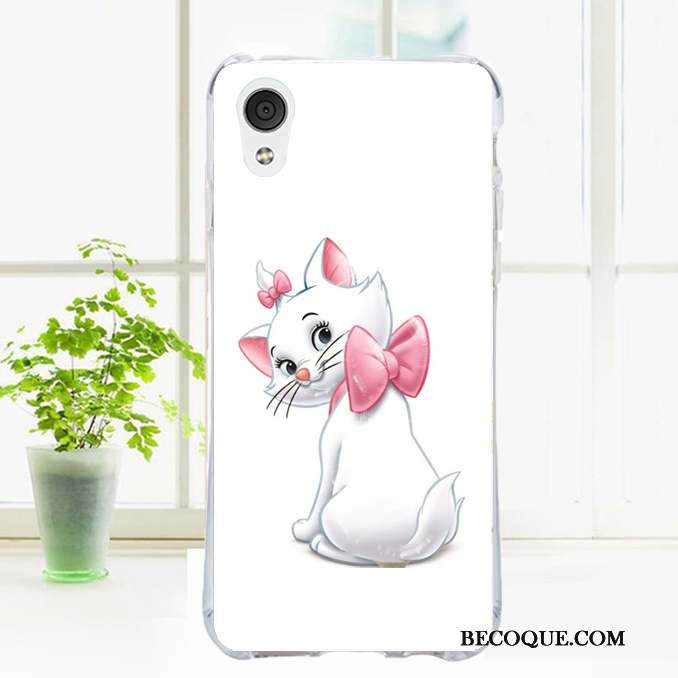 Htc Desire 530 Fluide Doux Dessin Animé Silicone Coque Transparent Étui