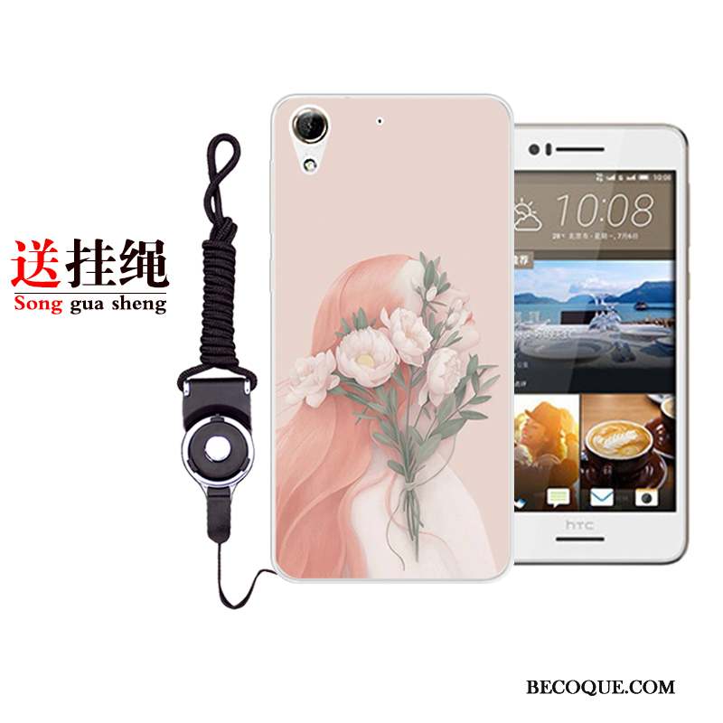 Htc Desire 728 Rose Téléphone Portable Coque De Téléphone Incassable Art Fluide Doux