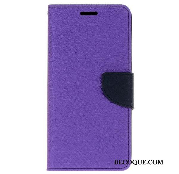 Htc Desire 728 Étui En Cuir Téléphone Portable Coque De Téléphone Support Protection Violet