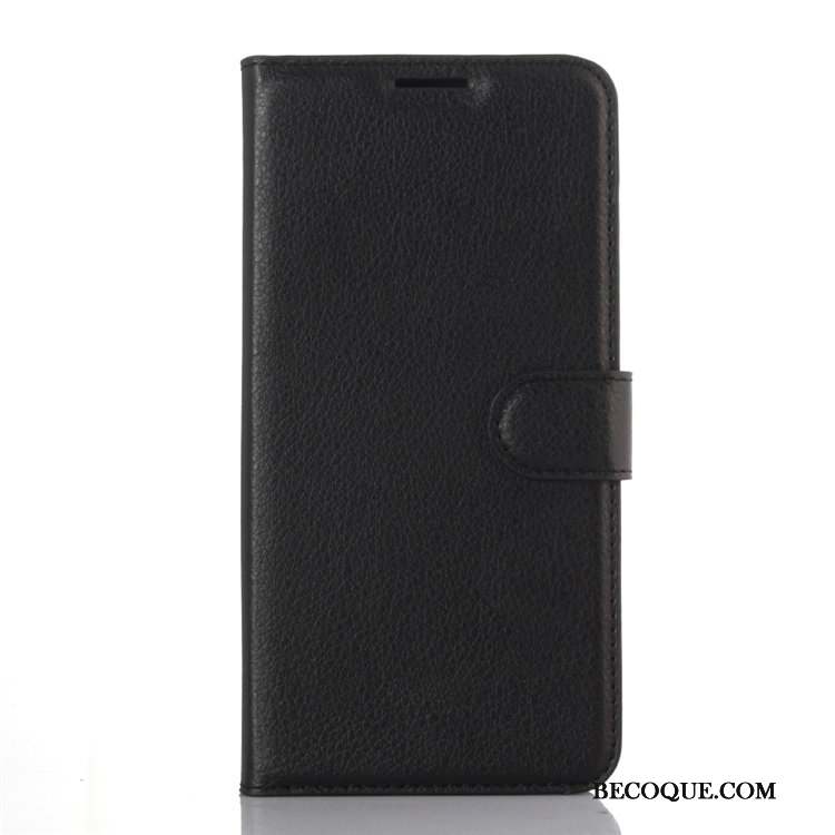 Htc Desire 825 Étui En Cuir Portefeuille Protection Téléphone Portable Coque De Téléphone Noir