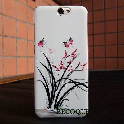 Htc One A9 Peinture Coque Tendance Rose Étui Protection