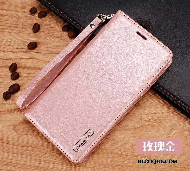 Htc U Ultra Coque De Téléphone Étui En Cuir Protection Or Rose Clamshell Téléphone Portable