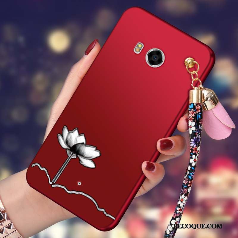 Htc U11 Coque Créatif Tendance Tout Compris Rouge Silicone Incassable