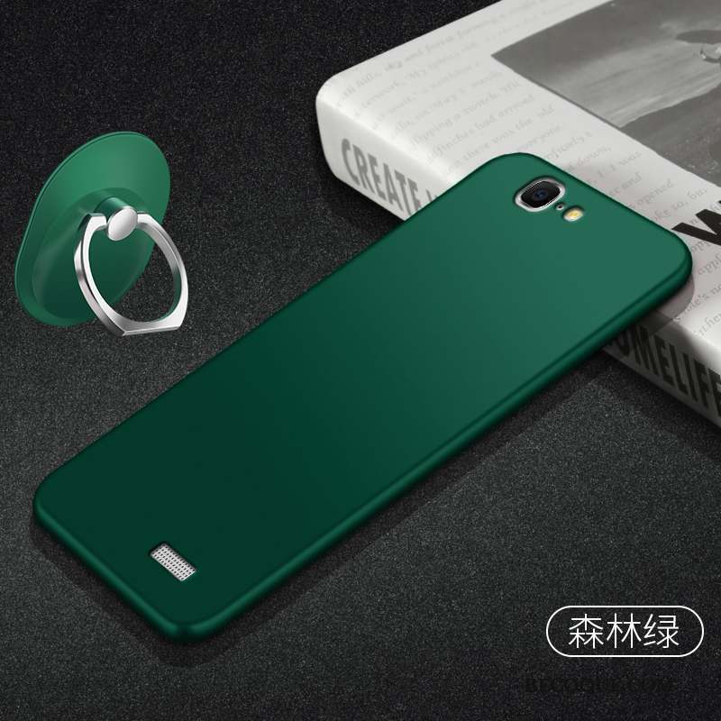 Huawei Ascend G7 Coque Protection Fluide Doux Vert Foncé Délavé En Daim Étui Silicone