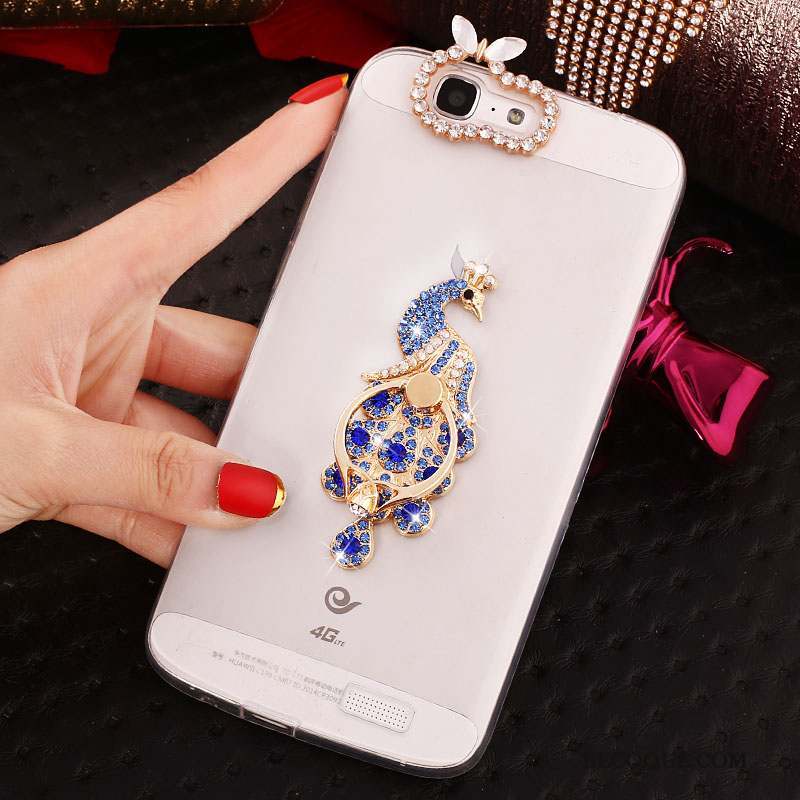 Huawei Ascend G7 Strass Coque De Téléphone Étui Silicone Protection Fluide Doux