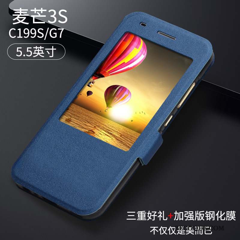 Huawei Ascend G7 Tout Compris Bleu Étui En Cuir Coque De Téléphone Incassable Protection