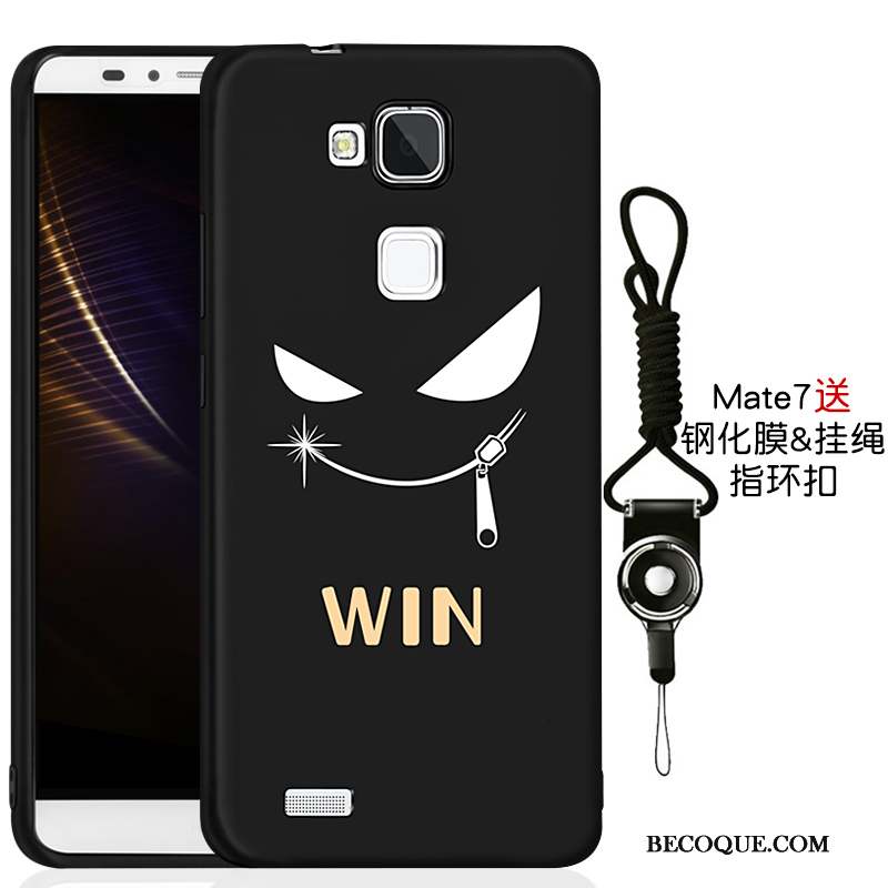 Huawei Ascend Mate 7 Coque De Téléphone Incassable Nouveau Tout Compris Fluide Doux Noir