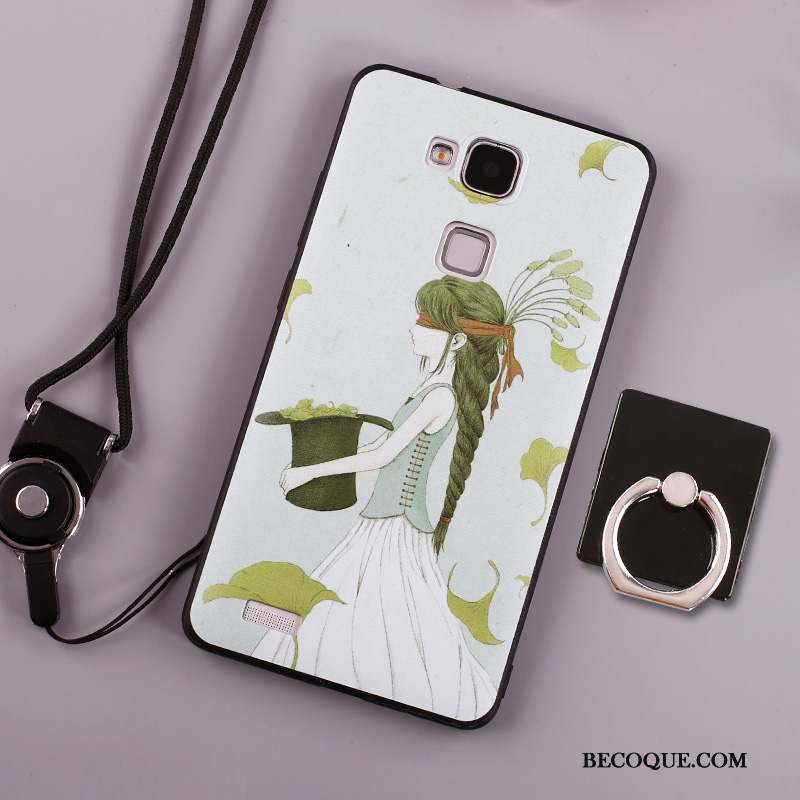 Huawei Ascend Mate 7 Protection Coque De Téléphone Fluide Doux Étui Vert Incassable