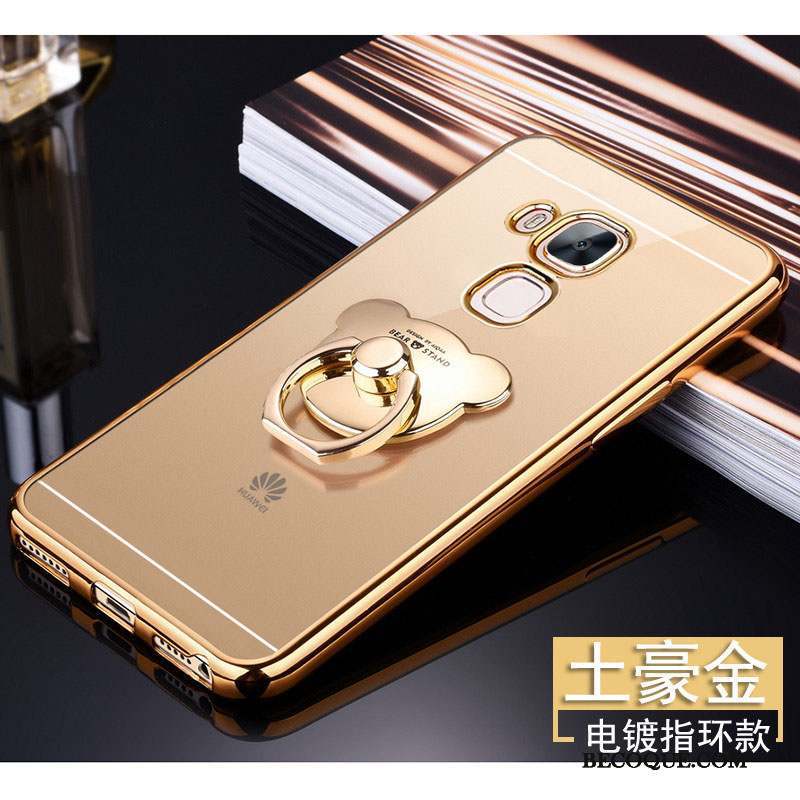 Huawei G7 Plus Coque De Téléphone Or Silicone Fluide Doux Transparent Protection