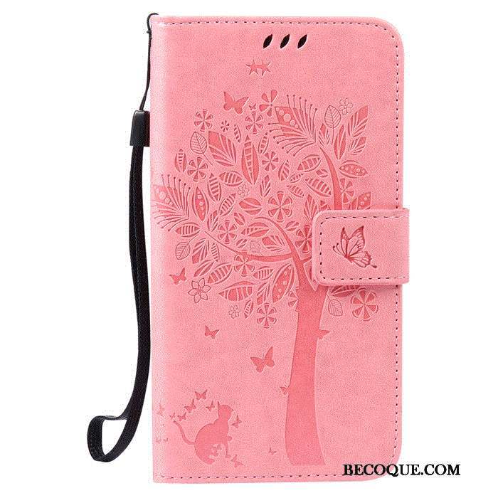 Huawei G7 Plus Coque Rose Téléphone Portable Clamshell Ouvrir La Fenêtre Étui En Cuir Incassable