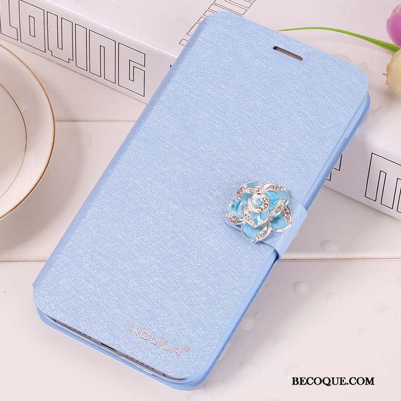 Huawei G7 Plus Étui En Cuir Coque De Téléphone Protection Housse Bleu Clair Téléphone Portable