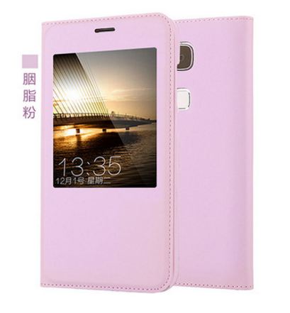Huawei G7 Plus Étui Téléphone Portable Coque De Téléphone Rose Protection Étui En Cuir
