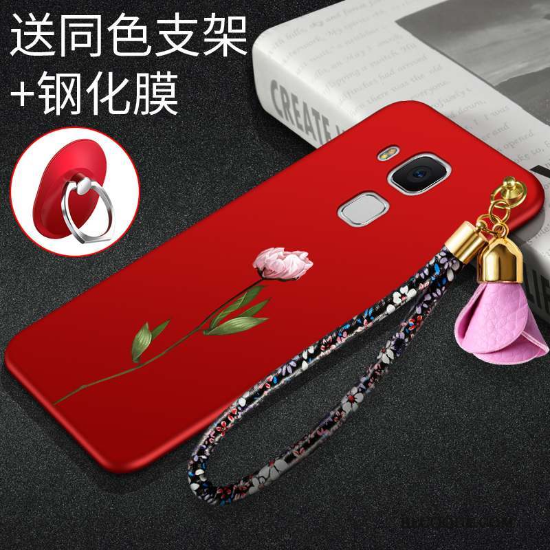 Huawei G9 Plus Coque Créatif Silicone Rouge Incassable Tout Compris Fluide Doux