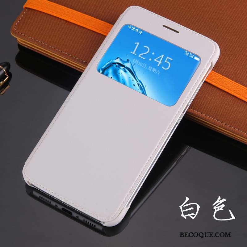 Huawei G9 Plus Dragon Incassable Étui Coque De Téléphone Blanc Étui En Cuir