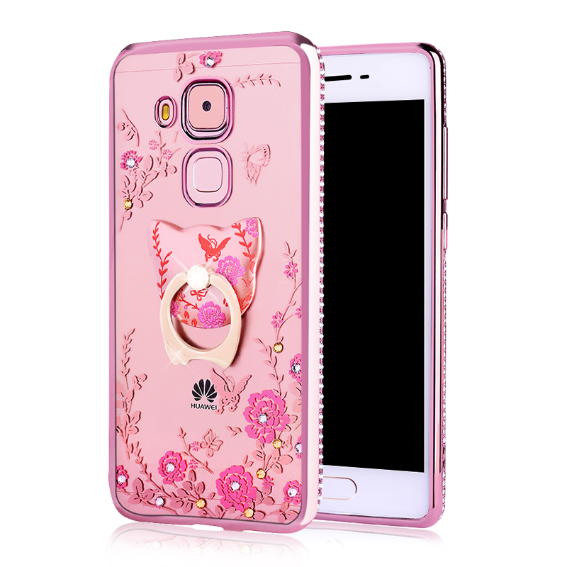 Huawei G9 Plus Incassable Or Rose Silicone Tendance Protection Coque De Téléphone