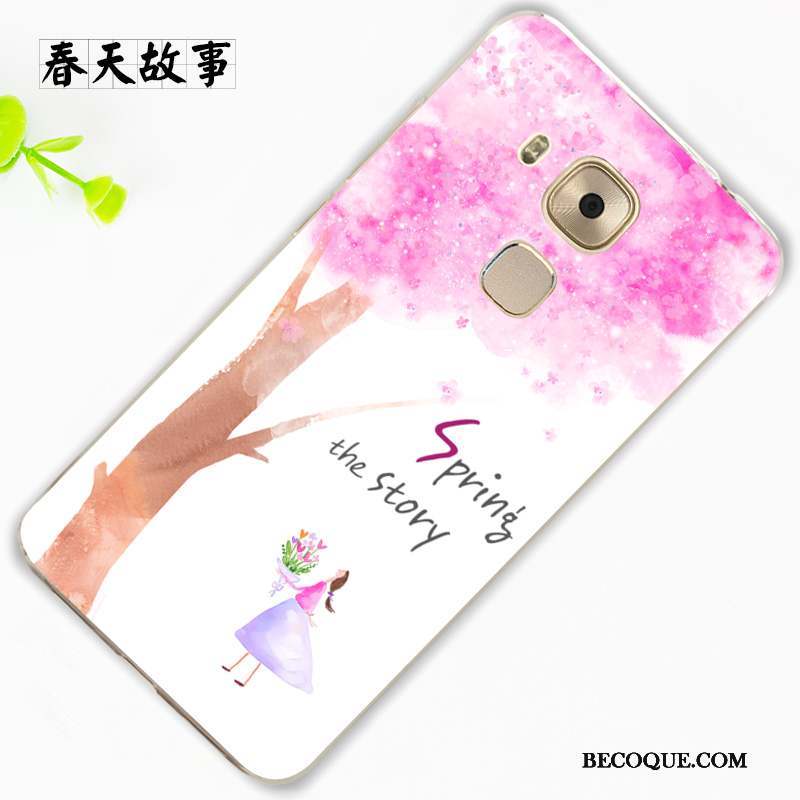 Huawei G9 Plus Protection Tendance Rose Ornements Suspendus Étui Coque