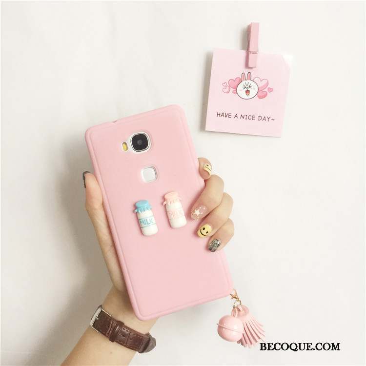 Huawei G9 Plus Silicone Rose Lapin Coque De Téléphone Protection Charmant