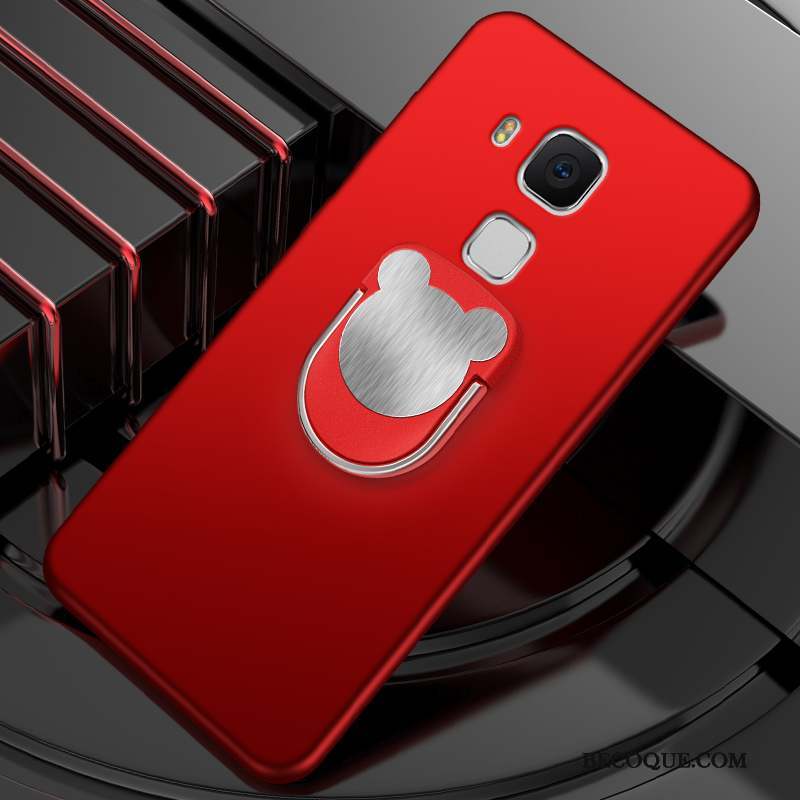 Huawei G9 Plus Silicone Tout Compris Coque De Téléphone Rouge Simple Fluide Doux