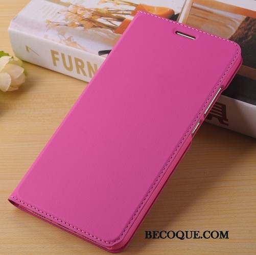 Huawei G9 Plus Étui En Cuir Protection Rouge Coque De Téléphone Clamshell