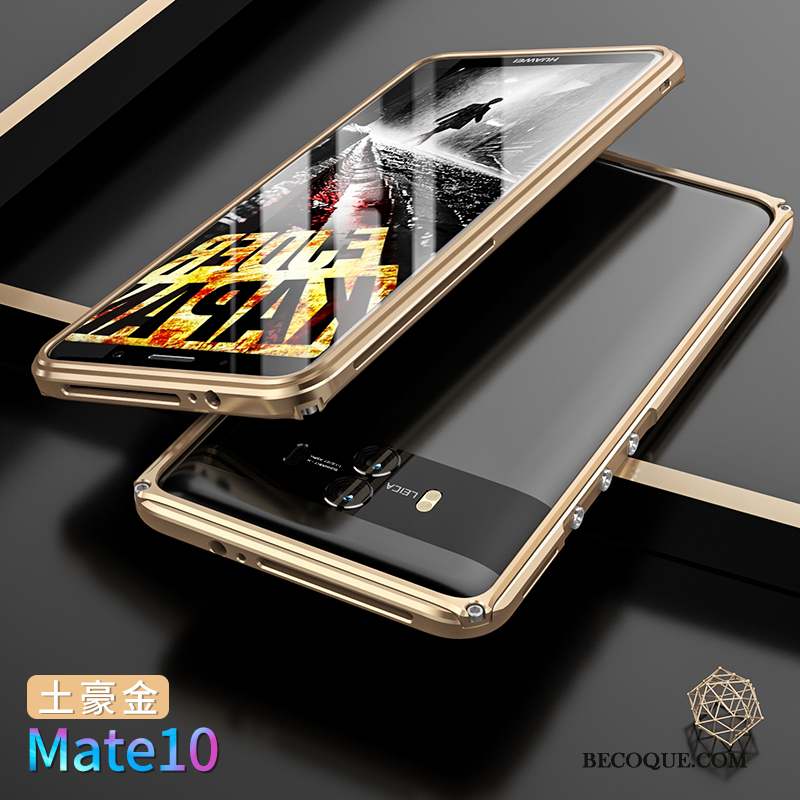 Huawei Mate 10 Border Couvercle Arrière Protection Étui Métal Coque De Téléphone