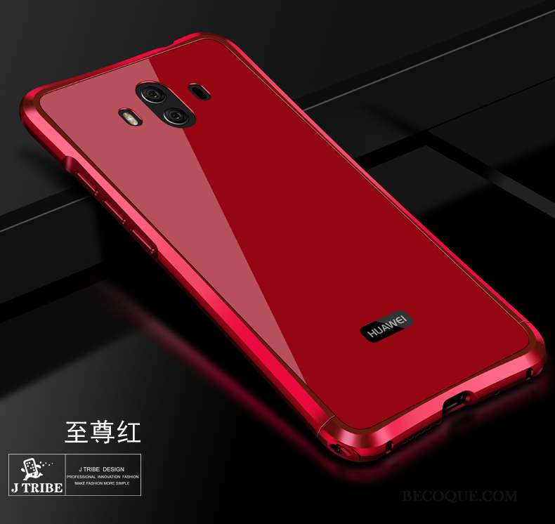 Huawei Mate 10 Border Couvercle Arrière Rouge Tout Compris Coque De Téléphone Incassable
