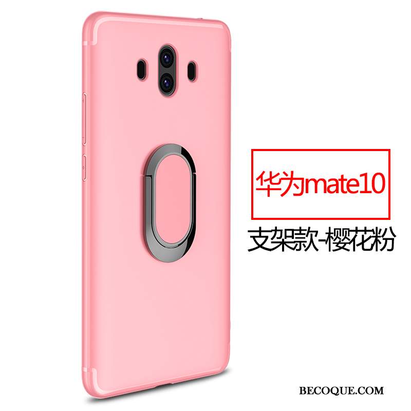 Huawei Mate 10 Coque Rose À Bord Tout Compris Incassable Fluide Doux Silicone