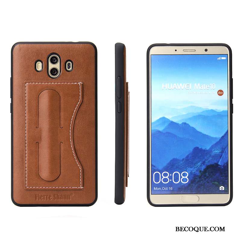 Huawei Mate 10 Coque Support Étui Simple Protection De Téléphone