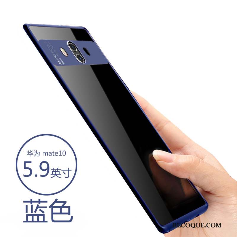 Huawei Mate 10 Incassable Bleu Coque De Téléphone Protection Tout Compris Transparent