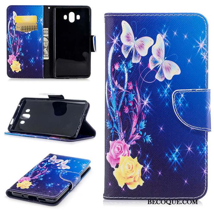 Huawei Mate 10 Incassable Fluide Doux Coque Téléphone Portable Dessin Animé Bleu